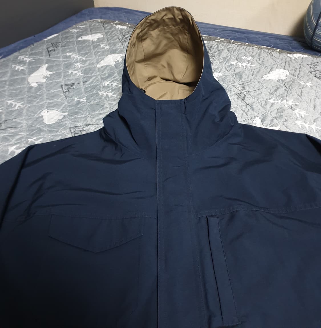 유니클로 유틸리티 고프코어 마운틴 후드 자켓 네이비 (3XL) 상품이미지2