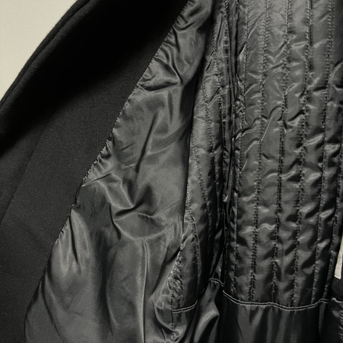 ORO 오르 롱 블랙 코트 m 상품이미지5