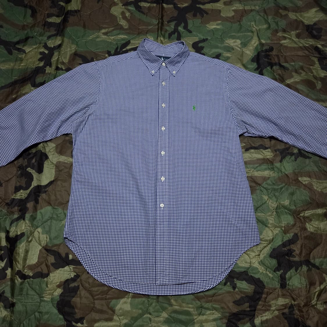 00s Vintage Polo Ralph Lauren 깅엄체크 셔츠 상품이미지2