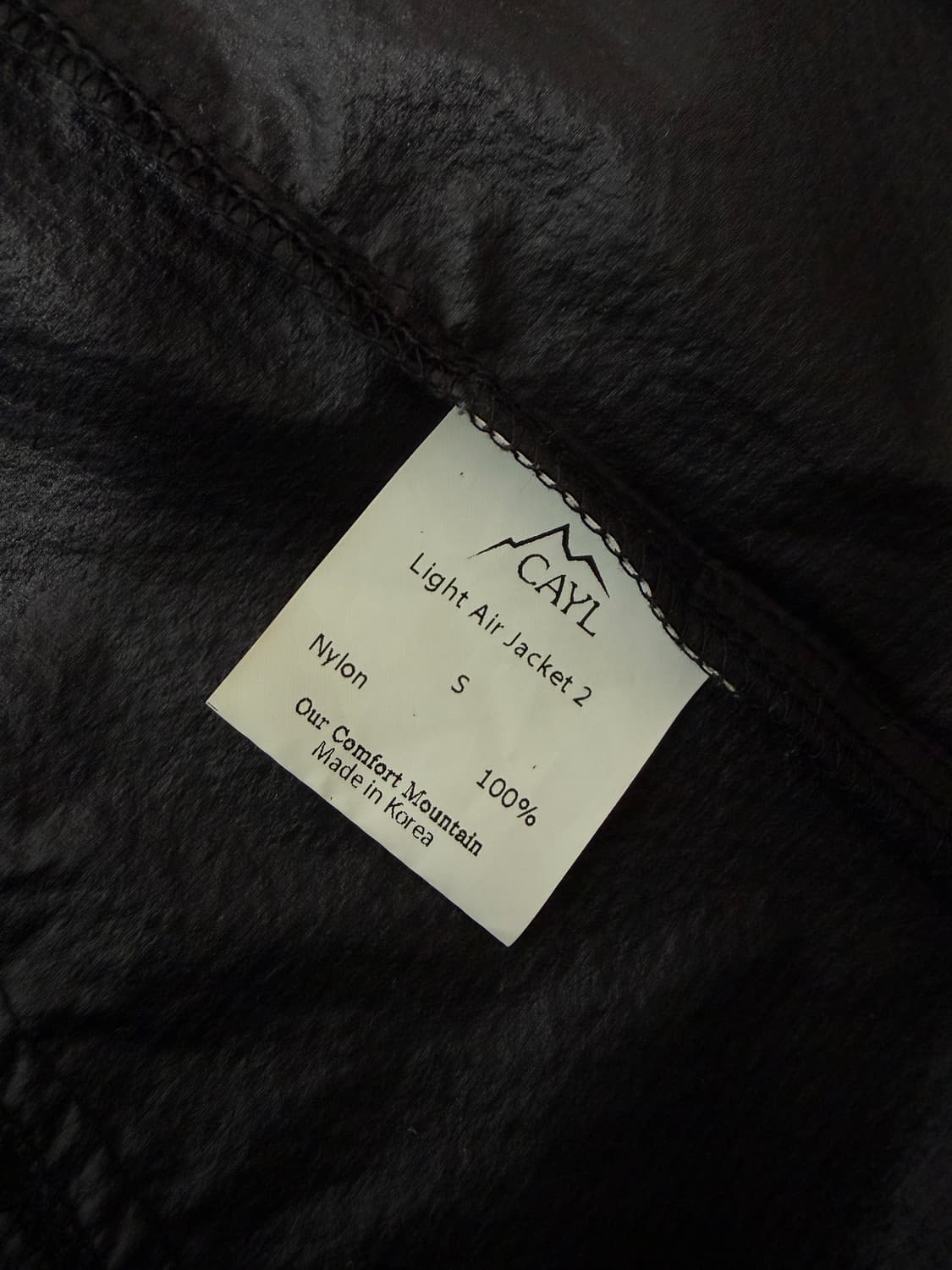 케일 cayl 라이트 에어 자켓 블랙 s 상품이미지2