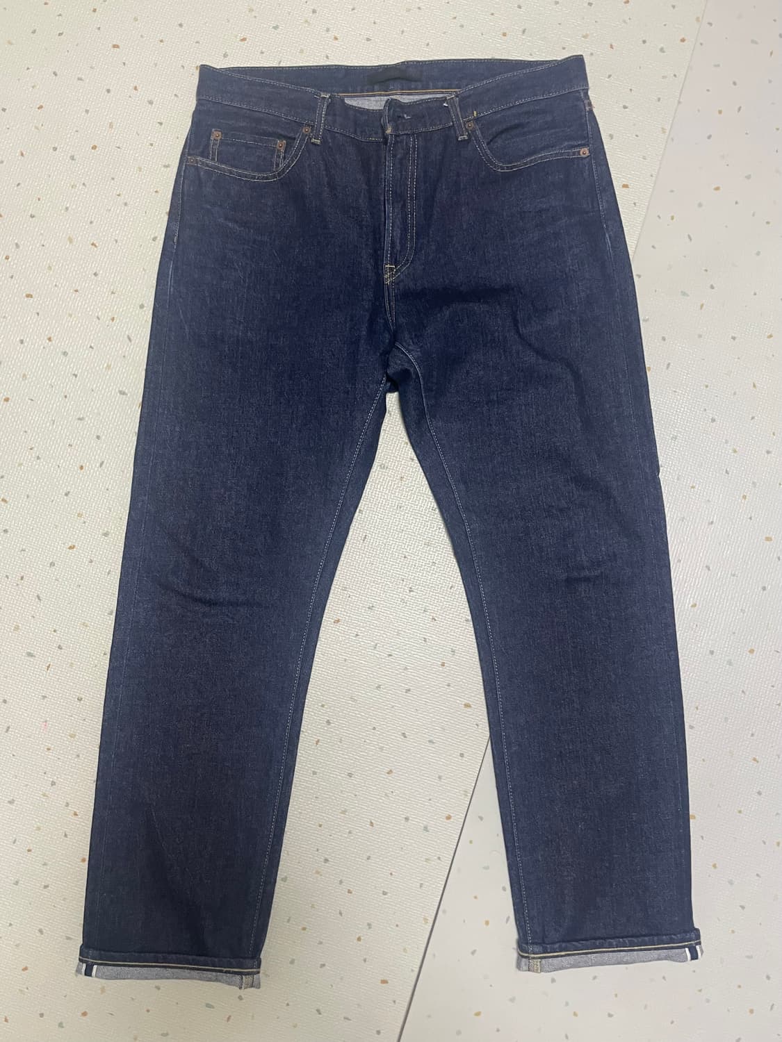 유니클로 레귤러핏 셀비지 데님 33사이즈 상품이미지1