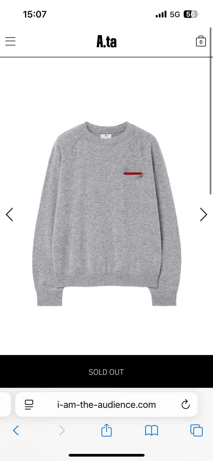 A.ta HEARTCUT KNIT (s) 상품이미지1