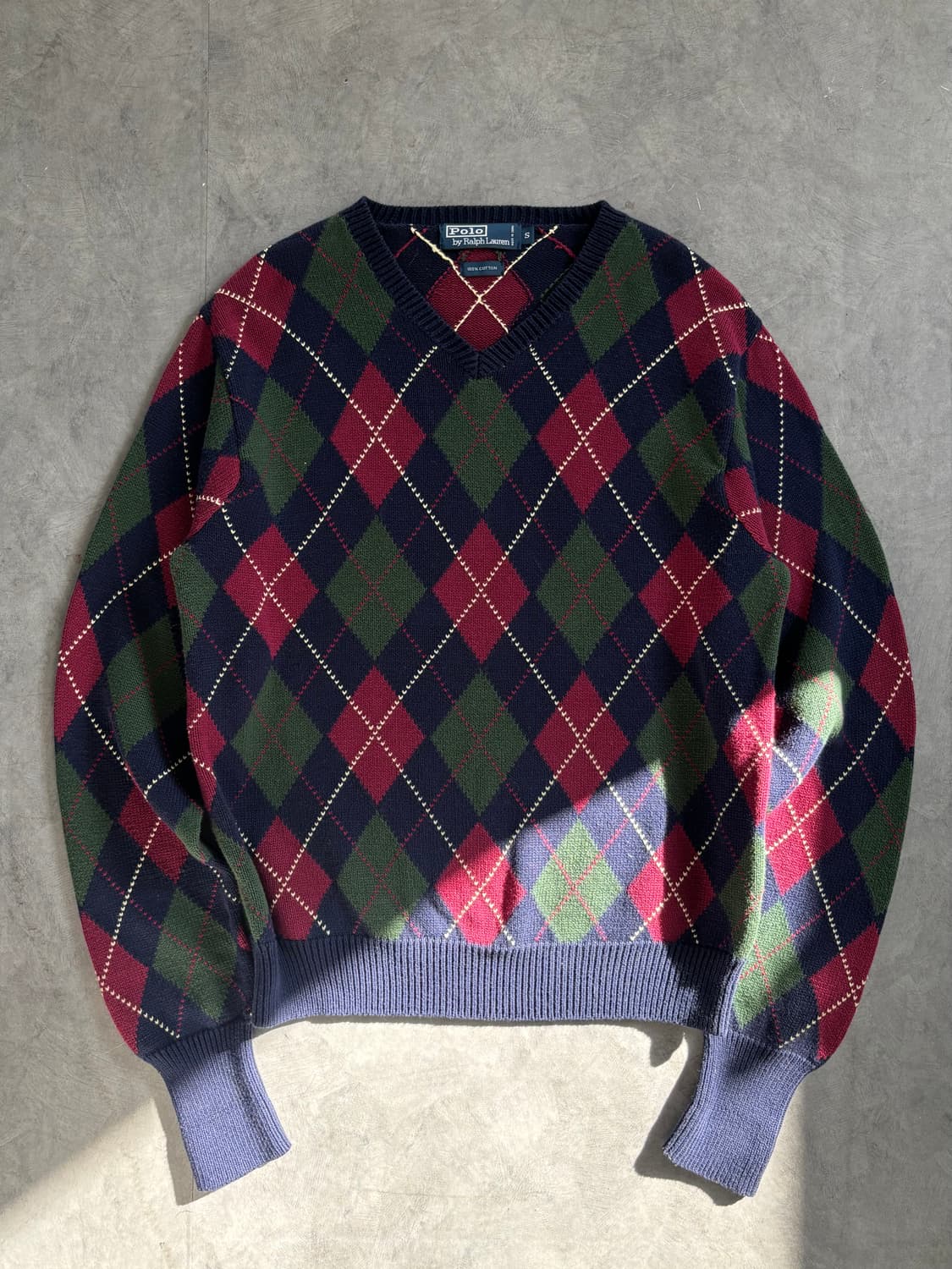 폴로랄프로렌 코튼 아가일 니트 상품이미지1