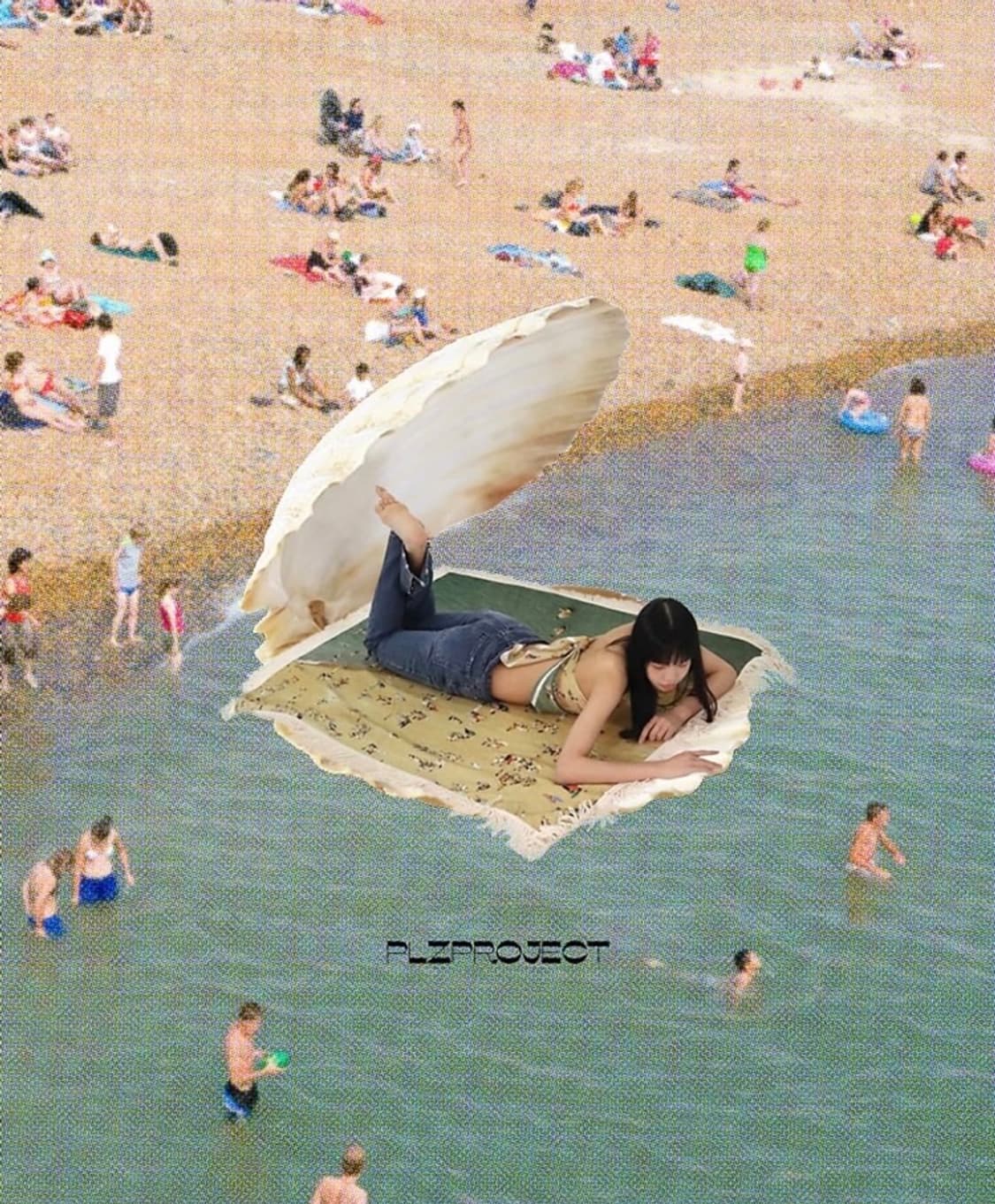 플리즈프로젝트 블랭킷 인테리어 여름해변사진패브릭블랭킷 상품이미지2