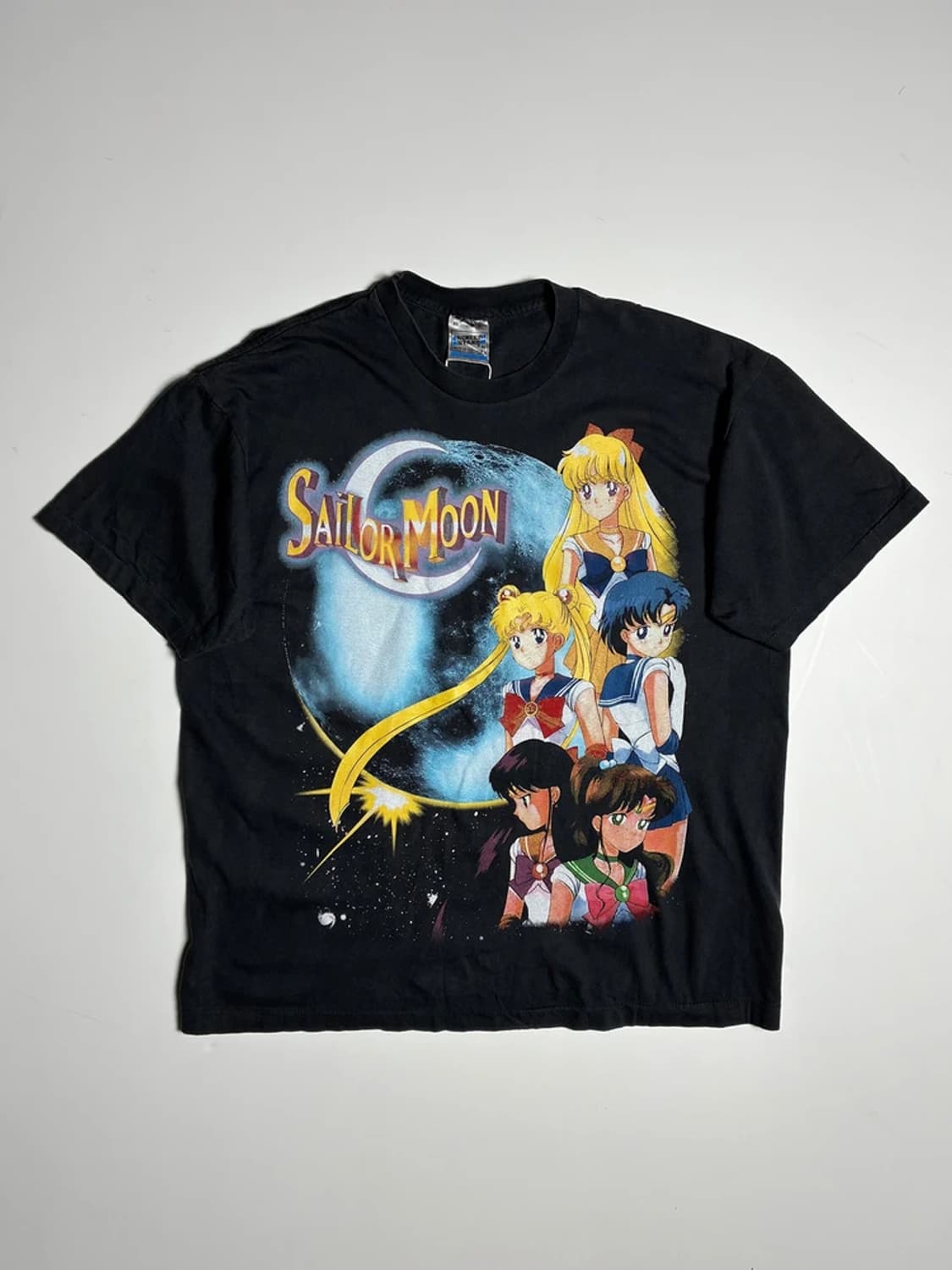Selected USA 세일러문 그래픽 코튼 반팔 티셔츠 R1398 상품이미지1