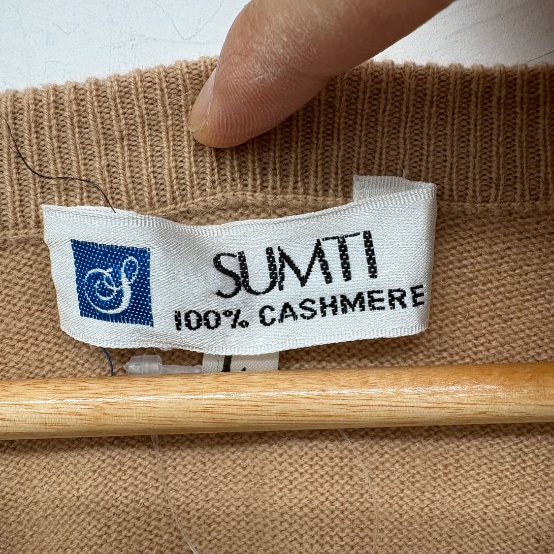 빈티지 캐시미어 브이넥 니트 조끼 남성L 상품이미지4