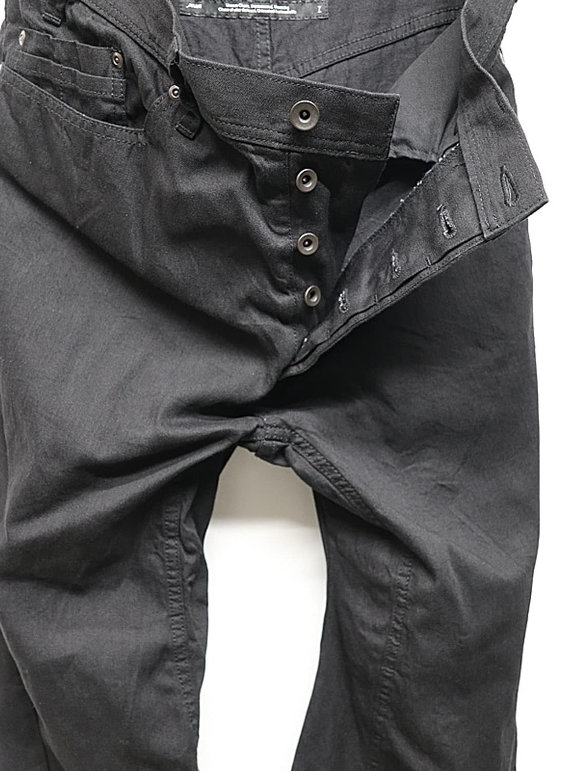 새상품 율리우스 8oz 와이드데님 트라우저 블랙 2/3사이즈 상품이미지3