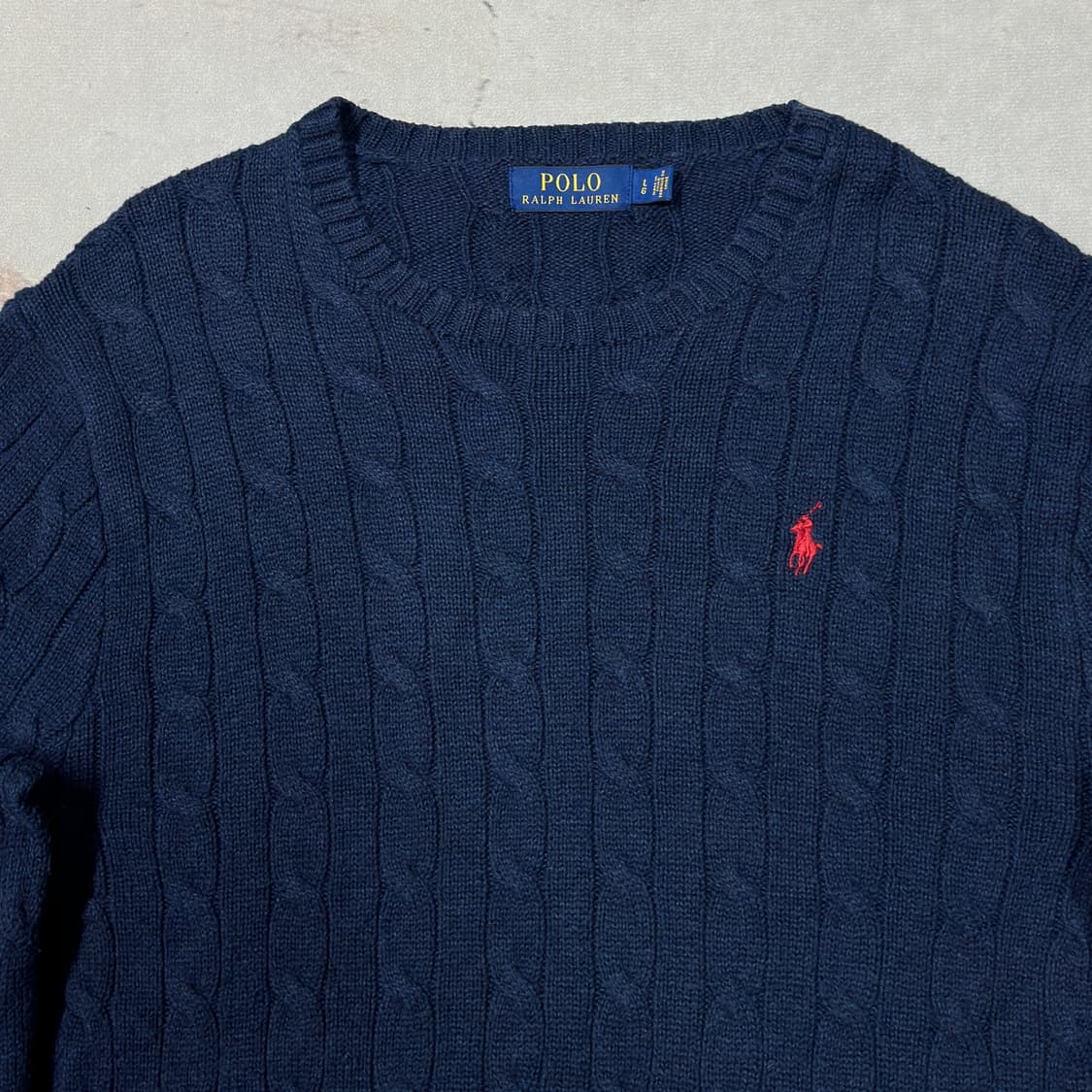폴로랄프로렌 케이블 니트 L 상품이미지2