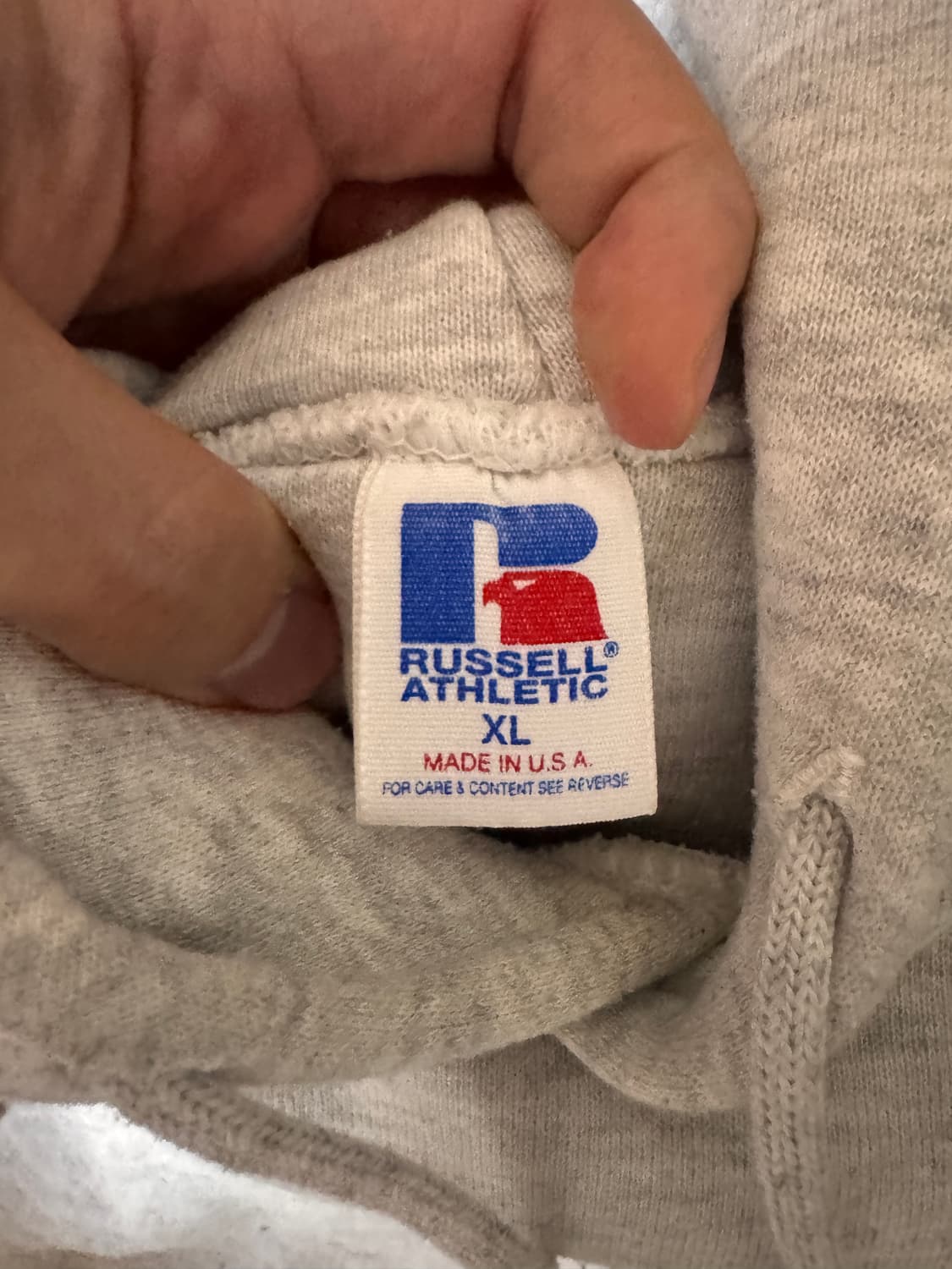 80S 러셀 더블페이스 그레이 후드 상품이미지2