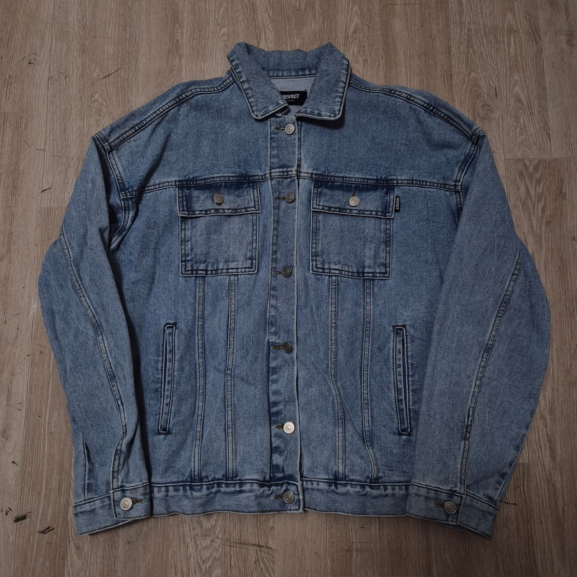 RESPECT 리스팩트 클래식 연청 데님 트러커 자켓 L(100) 상품이미지1