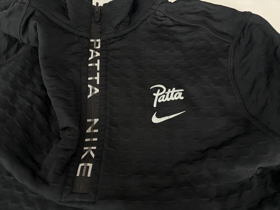 [M]나이키 x PATTA 파타 하프집 러닝탑 블랙 상품이미지4