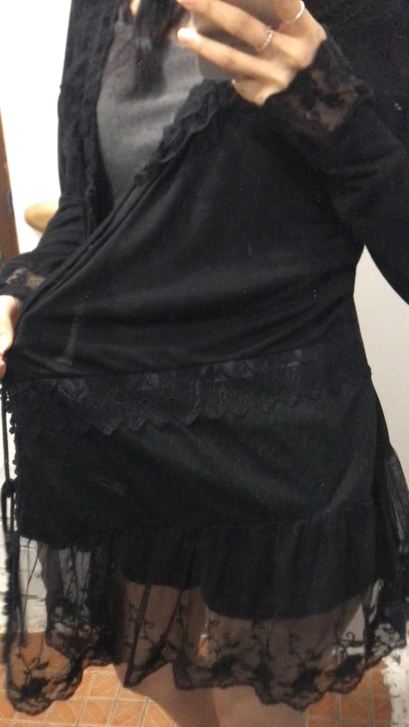 레이스 스트링 가디건 상품이미지3