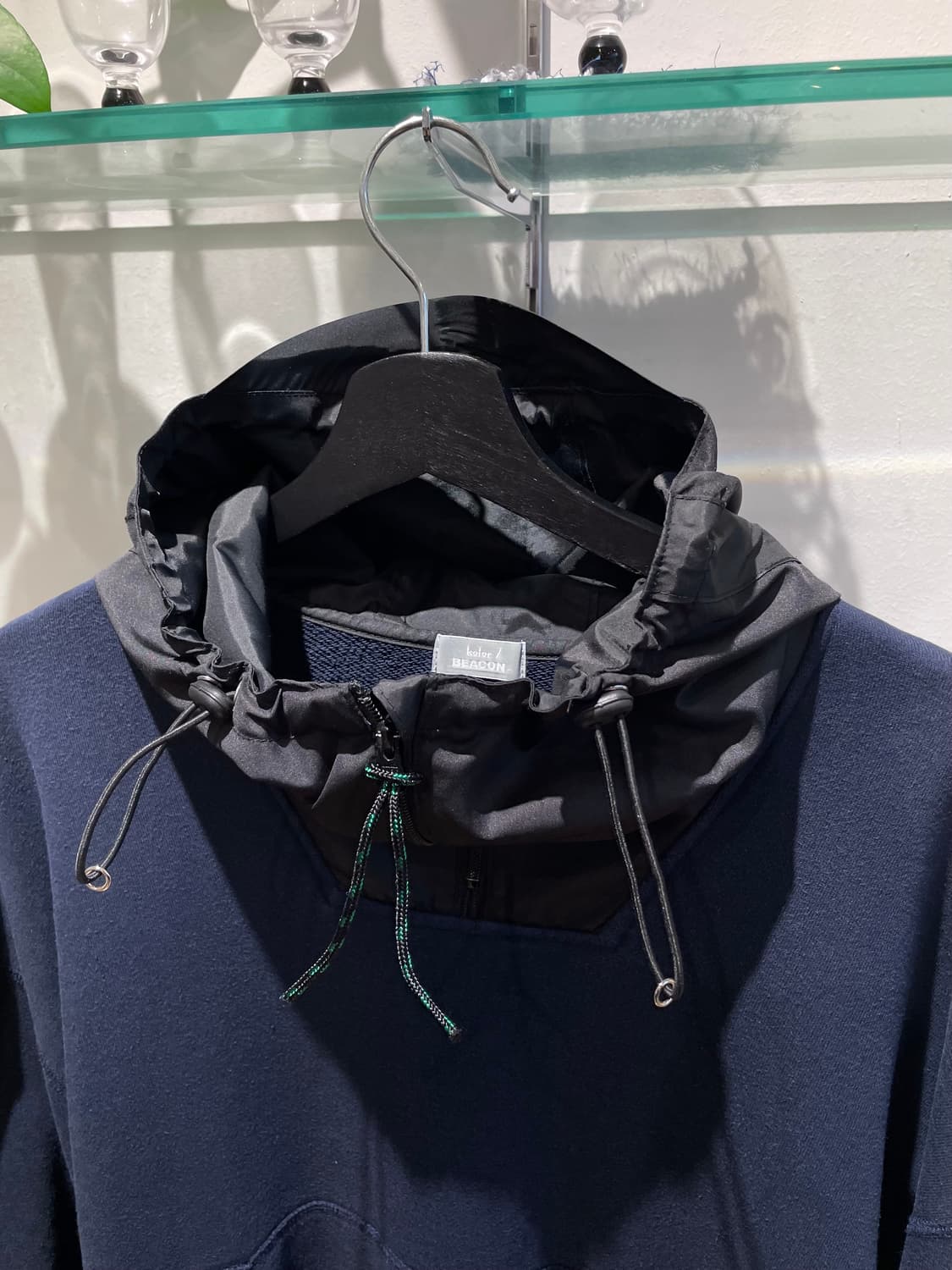 25ss KOLOR pullover half-zip sweat parka 상품이미지3