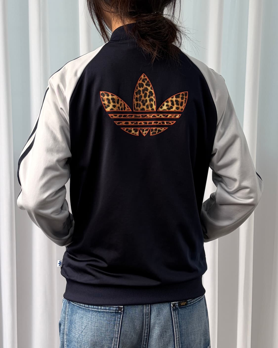 [M]아디다스 홍지윤 슈퍼걸 레오파드 트랙탑 져지 상품이미지4