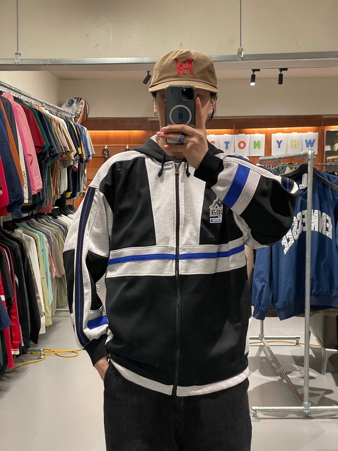 Kappa 올드스쿨 후드 집업   상품이미지1