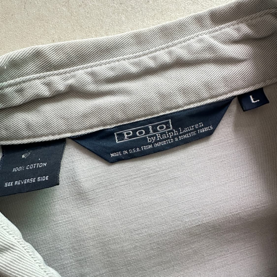 폴로 랄프로렌 90s MADE IN USA 빈티지 치노 해링턴 자켓 L 상품이미지5