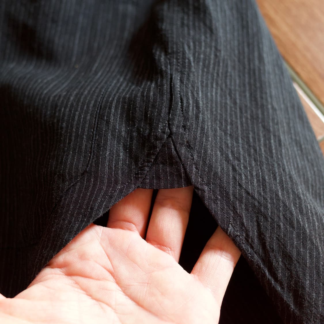 Kazuyuki Kumagai Attachment stripe shirt 상품이미지5