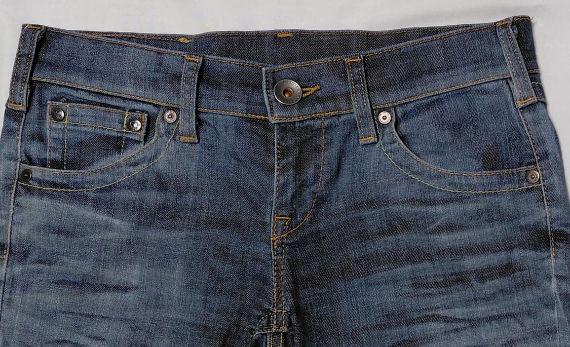 [BENETTON] 베네통 레더 패치 슬림 스트레치 데님 (26) 상품이미지3