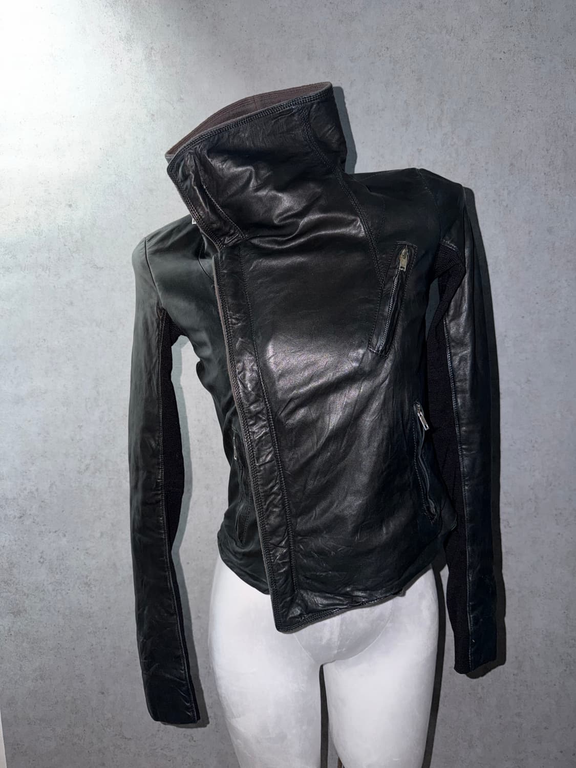 릭오웬스 램스킨 하이넥 자켓 상품이미지9