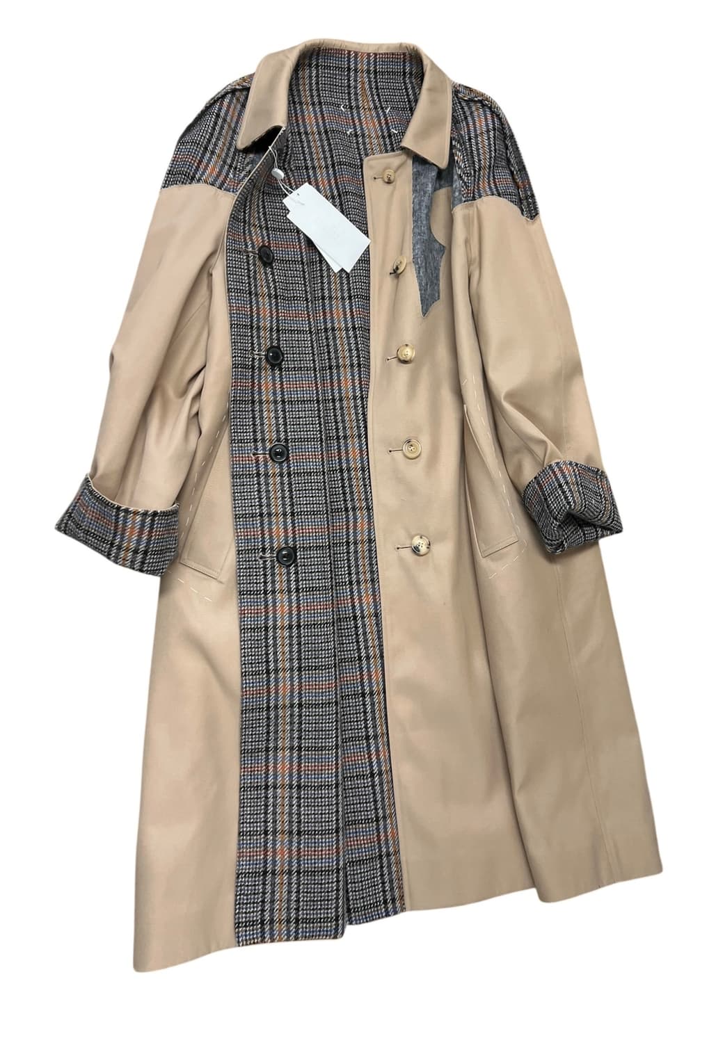 마르지엘라 리버시블 게버딘/트위드 레글런 맥코트 상품이미지4