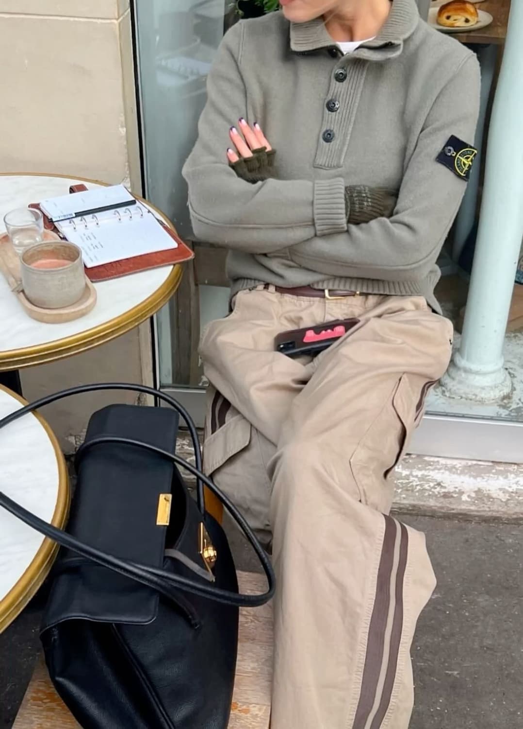 스톤아일랜드 와펜 하프집업 니트 상품이미지6