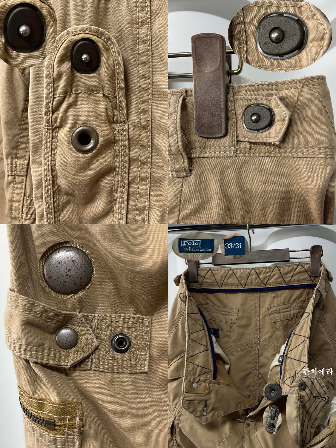 90's 폴로 랄프로렌 아카이브 파라트루퍼 파일럿 유틸리티 카고팬츠 상품이미지5