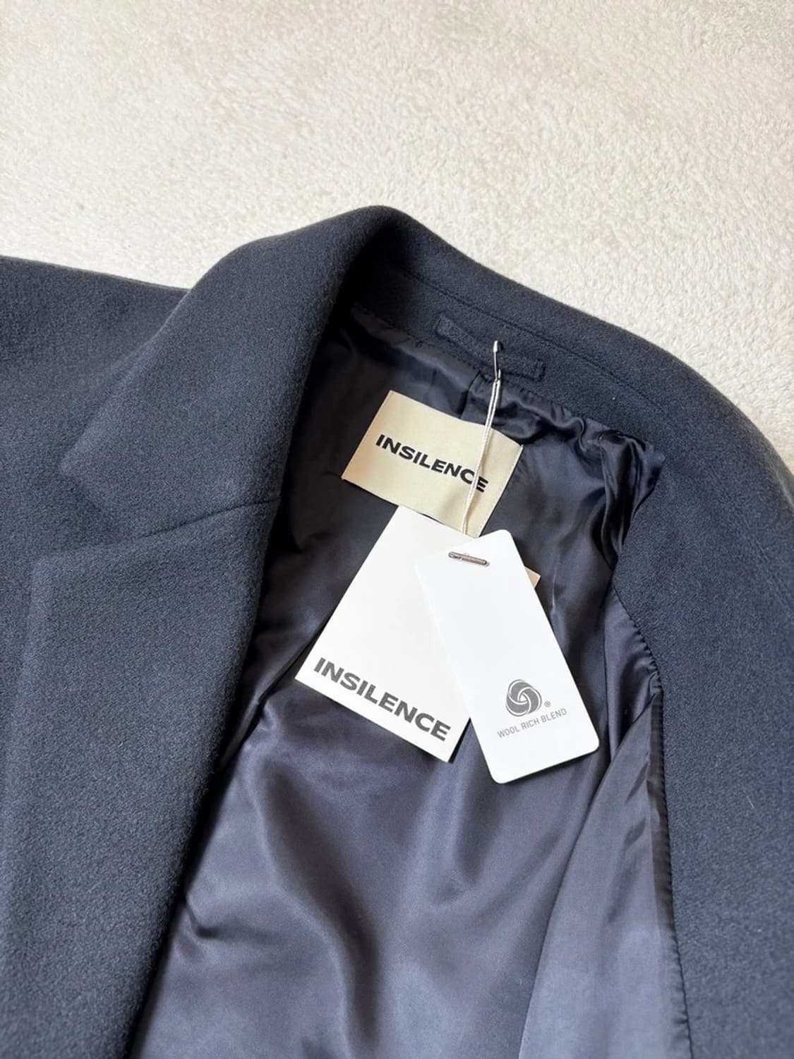 인사일런스 울 블렌드 롱 코트 PN6553 상품이미지5