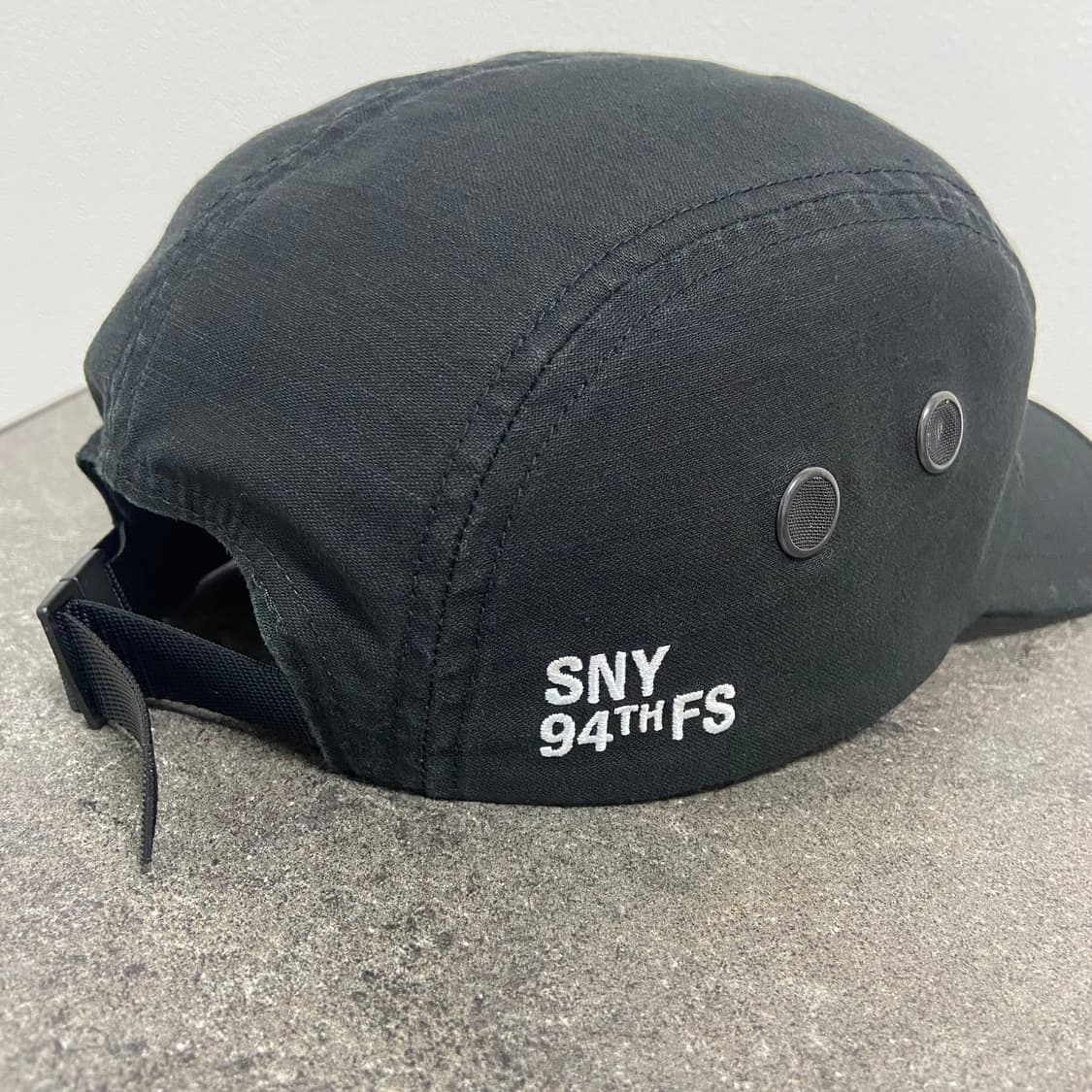 슈프림 22FW 밀리터리 워시드 블랙 박스로고 캠프캡 모자 상품이미지7
