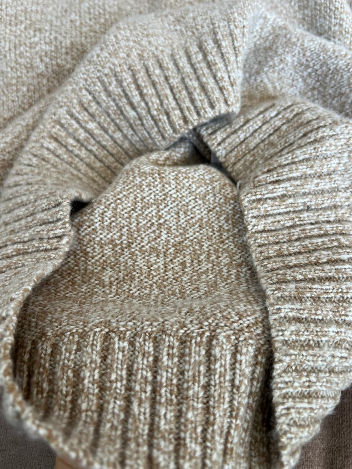 마시모두띠 남성보카시베이지 니트티셔츠 라운드니트 상품이미지6