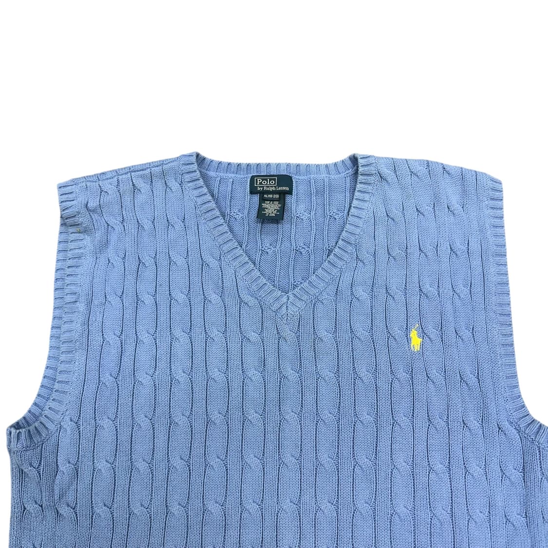 폴로 꽈배기 니트베스트 상품이미지2