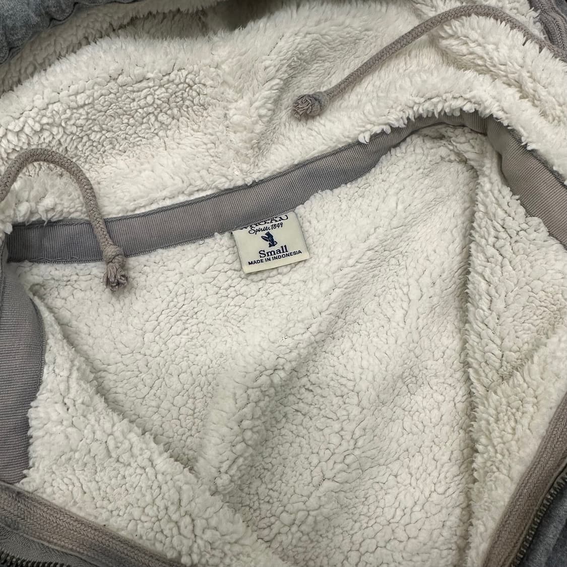 후아유 캘리포니아 여성 털 후리스 후드집업 그레이 S 상품이미지3