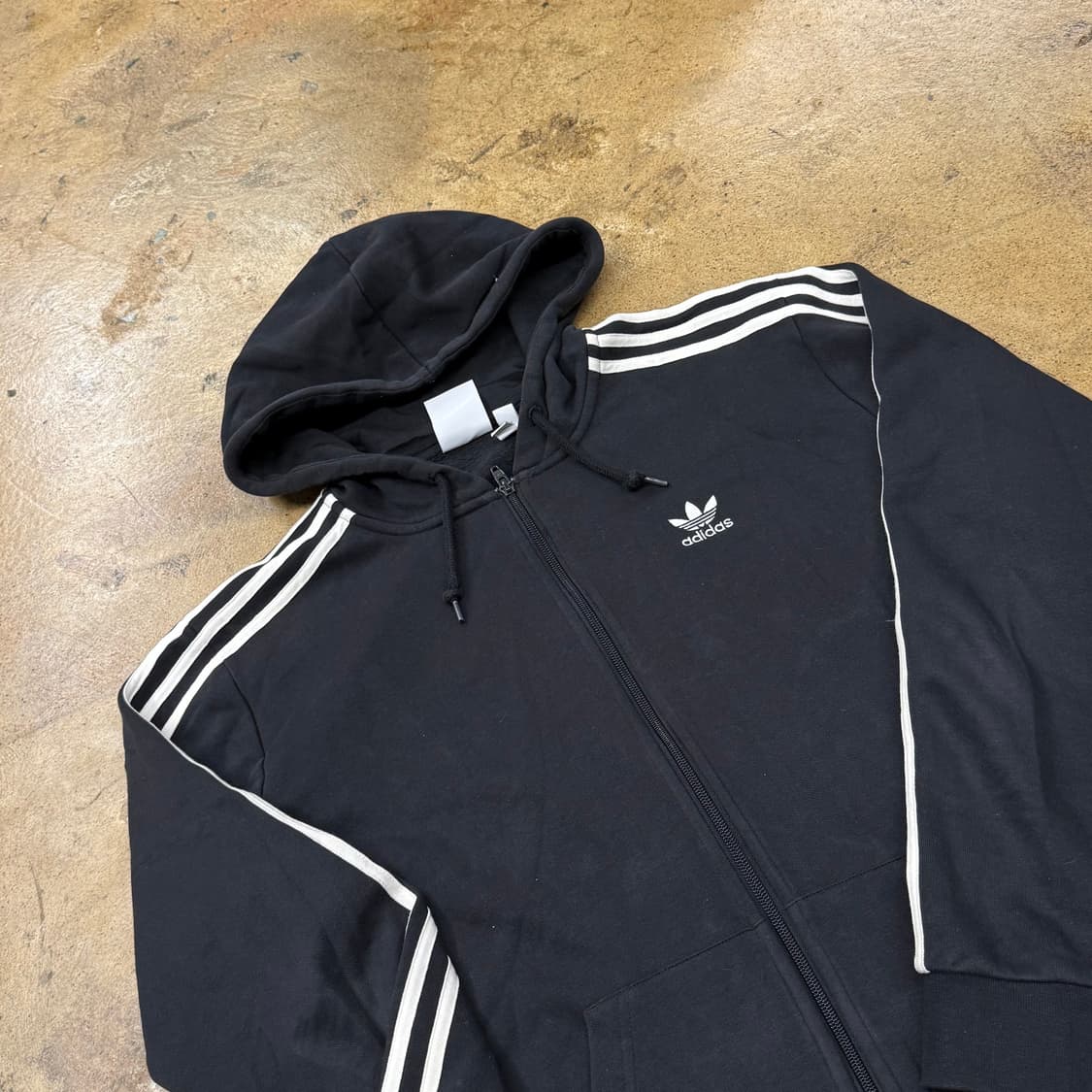 아디다스 블랙 트랙탑 후드집업 상품이미지1