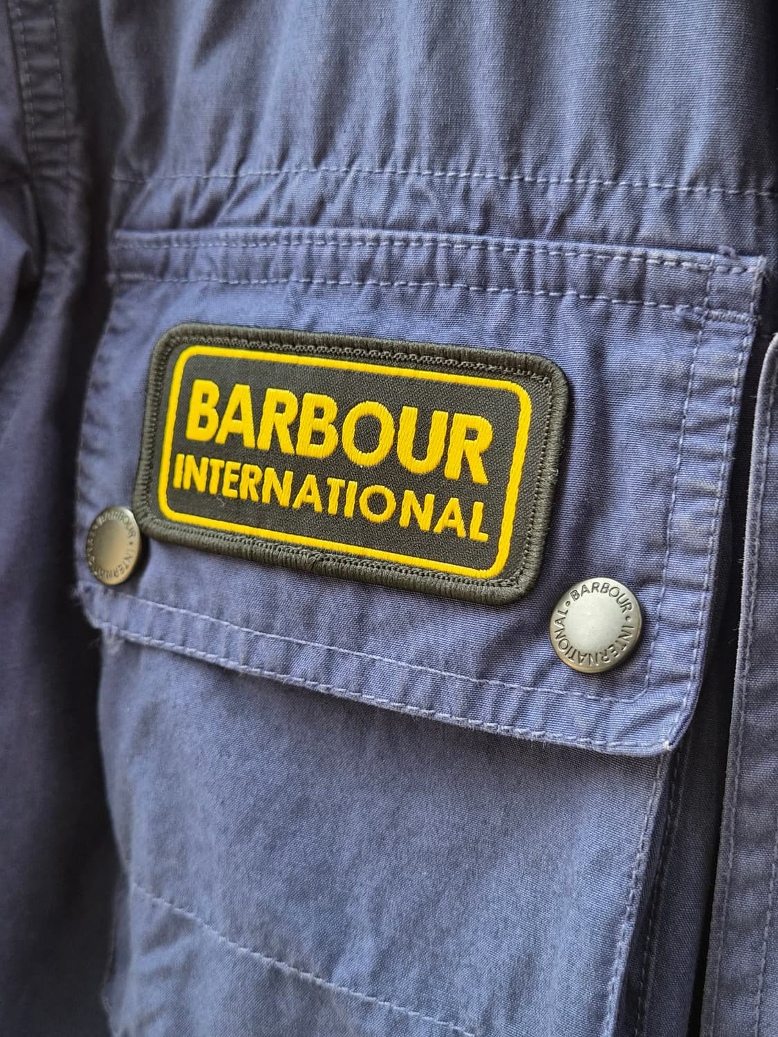 바버 인터내셔널 A7 자켓 워시드 블루 M size 상품이미지2