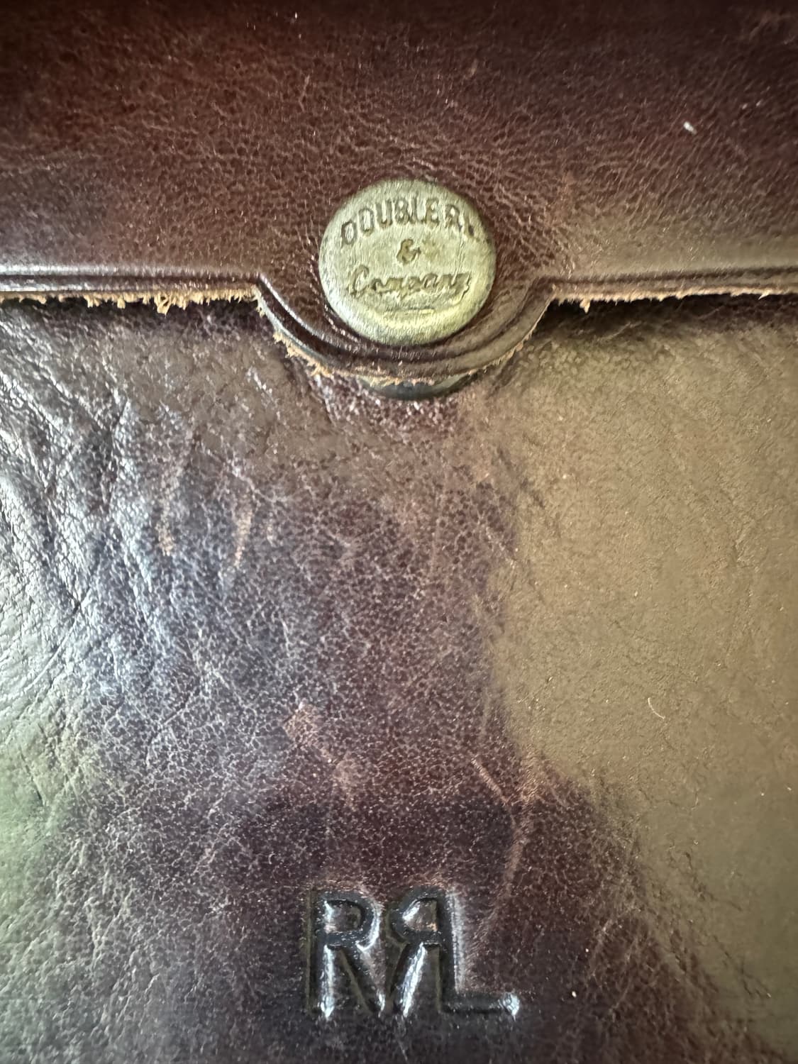 RRL 더블알엘 Double RL 콘초 레더 월렛 다크 브라운 상품이미지9