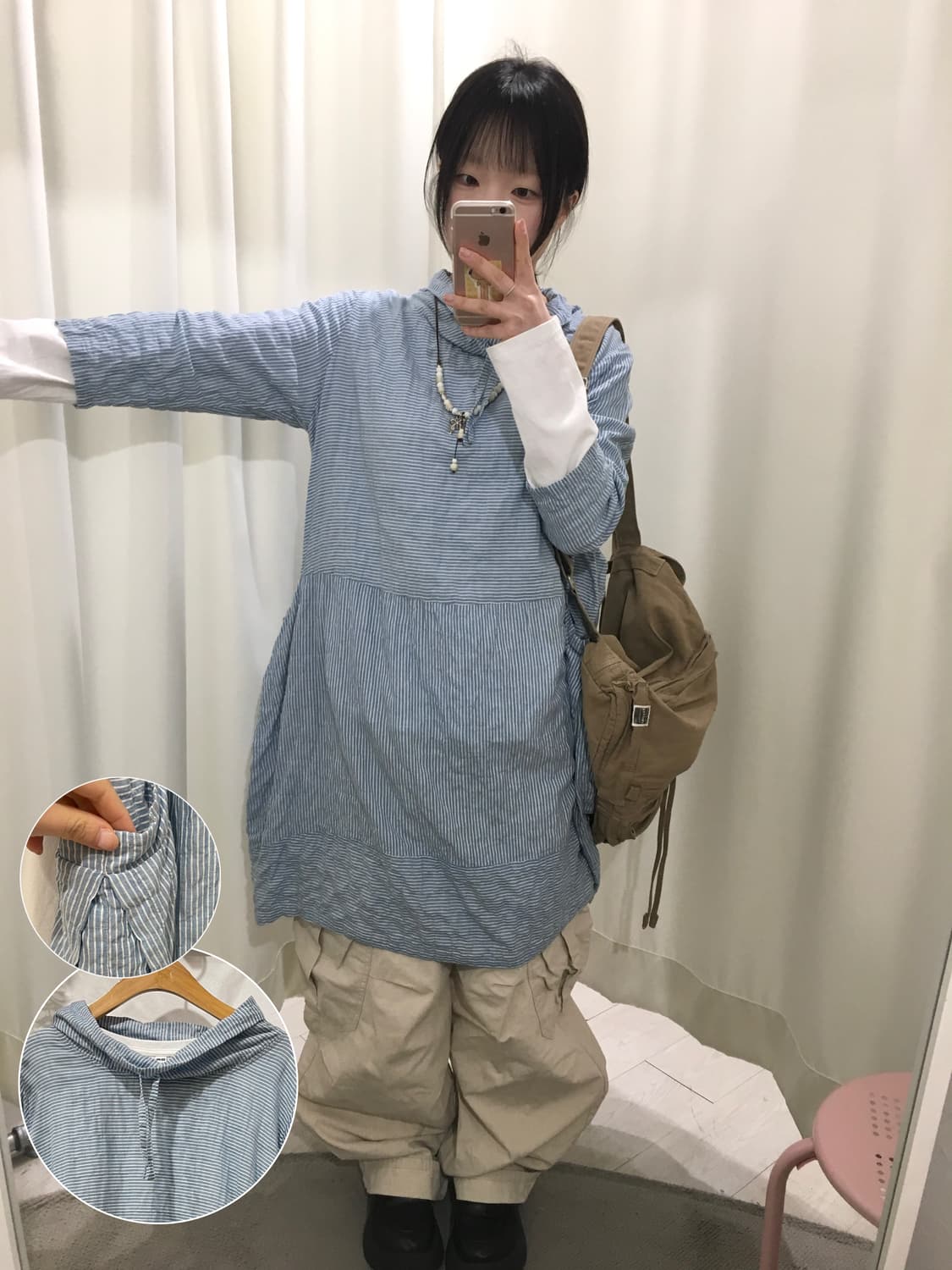 Stripe balloon onepiece 상품이미지1