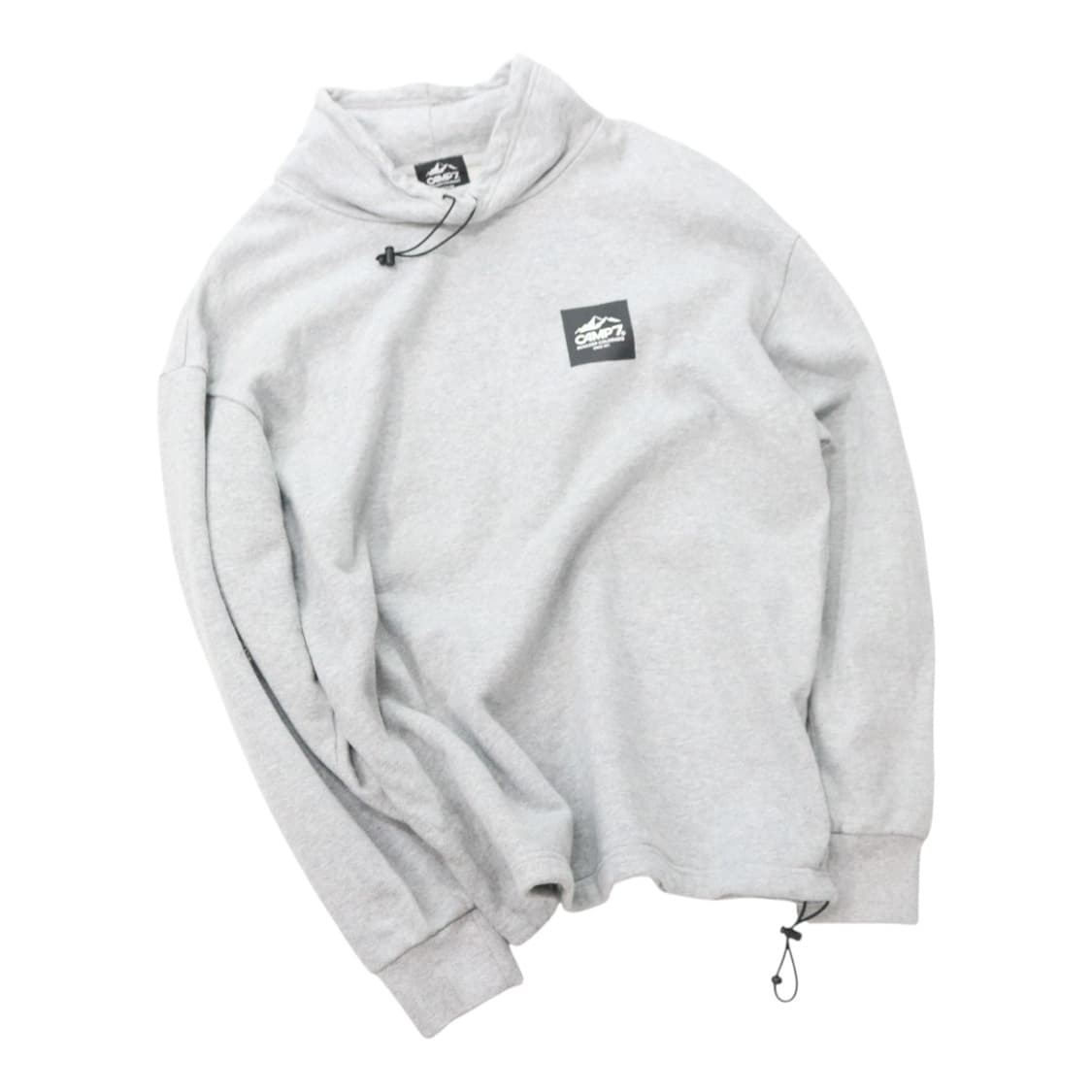 CAMP7 캠프세븐 빈티지 그레이 스트링 하이넥 스웨트셔츠 M 상품이미지1