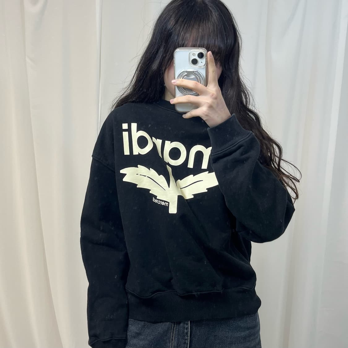 Mardi Mercredi Black Sweatshirt 상품이미지2
