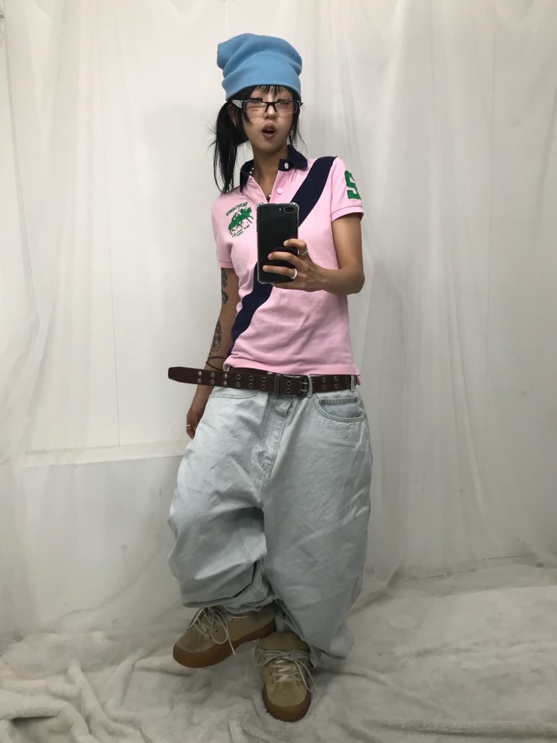 🩷 폴로 빅포니 베이비핑크 피케 티셔츠 🩷 상품이미지6