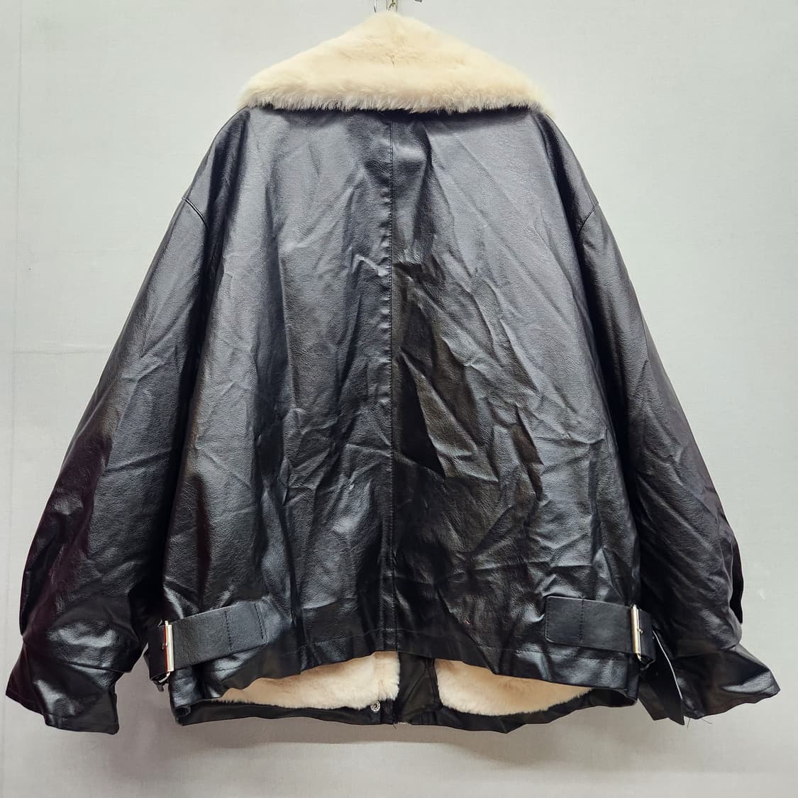 퍼카라 에코 무스탕 오버핏 가죽 자켓 XL 상품이미지4