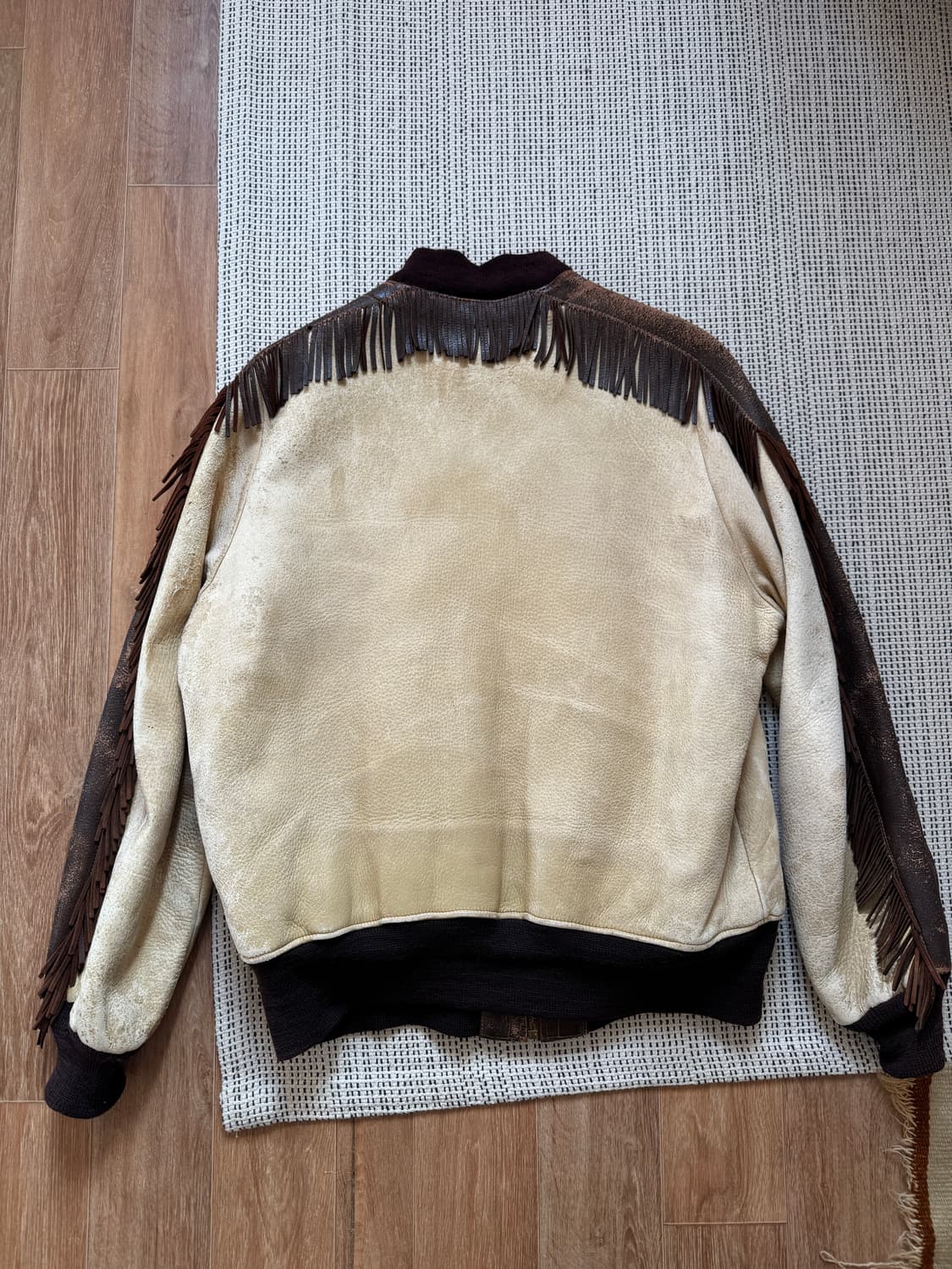 60s 레더 프린지 웨스턴 봄버 자켓 상품이미지6