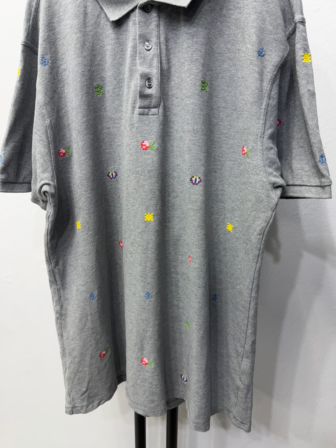 정품) KENZO 겐조 남성 자수 반팔 폴로티 XL  상품이미지3