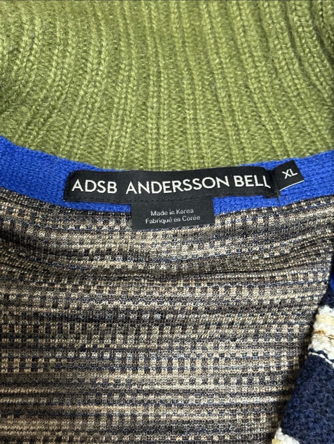 앤더슨벨 패치워크 니트 집업 / ADSB 상품이미지3