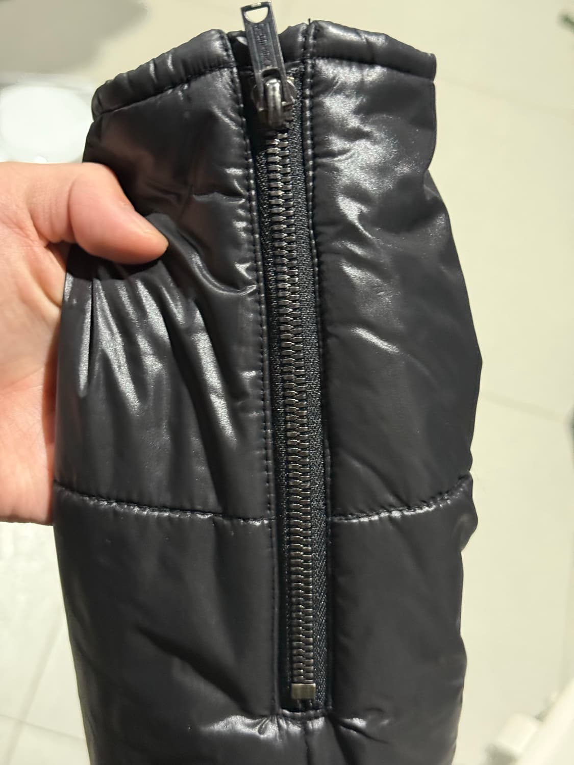 히스테릭 글래머 아카이브 히스걸 패치 사선 라이더 경량 패딩 자켓 상품이미지6