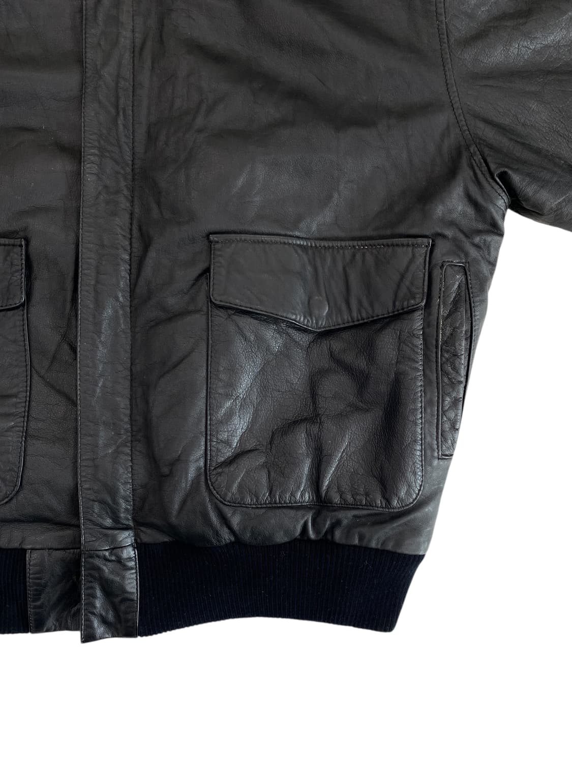 90's 하드락 카페 A-2 레더 자켓 상품이미지4