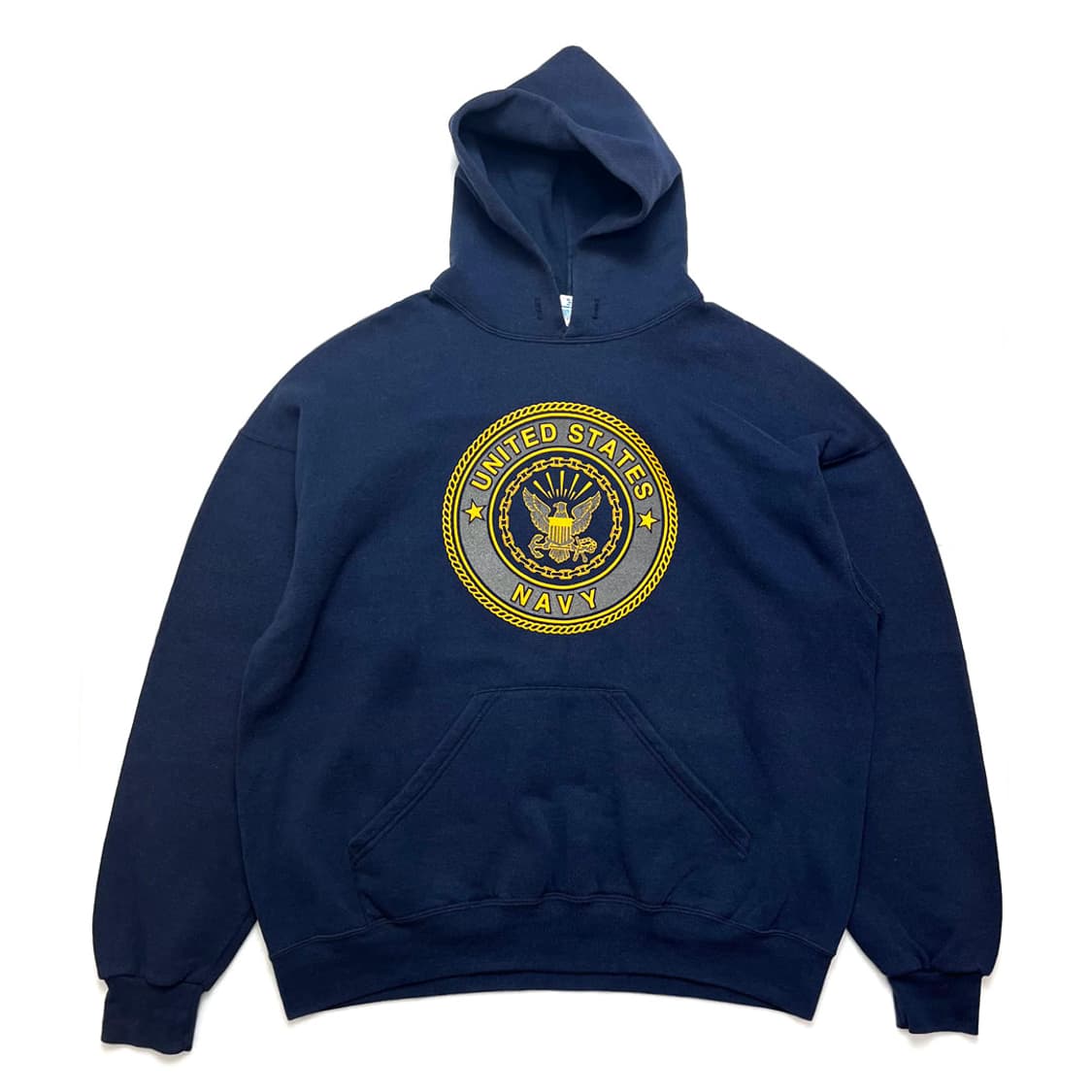 소피 80~90' 네이비 프린팅 후드티 상품이미지1