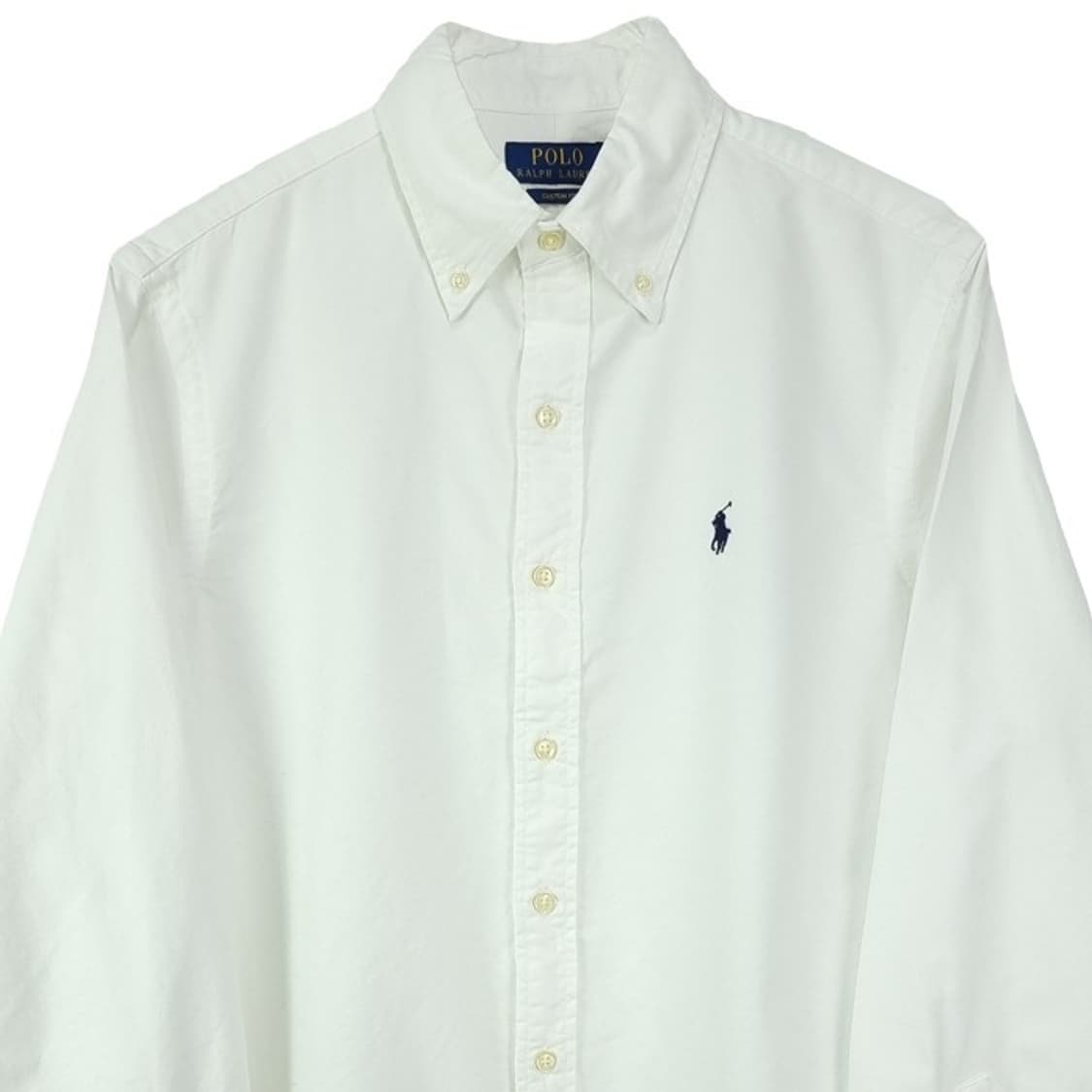 [폴로 랄프로렌] 포니 로고 자수 커스텀핏 셔츠 화이트 M18939 상품이미지4