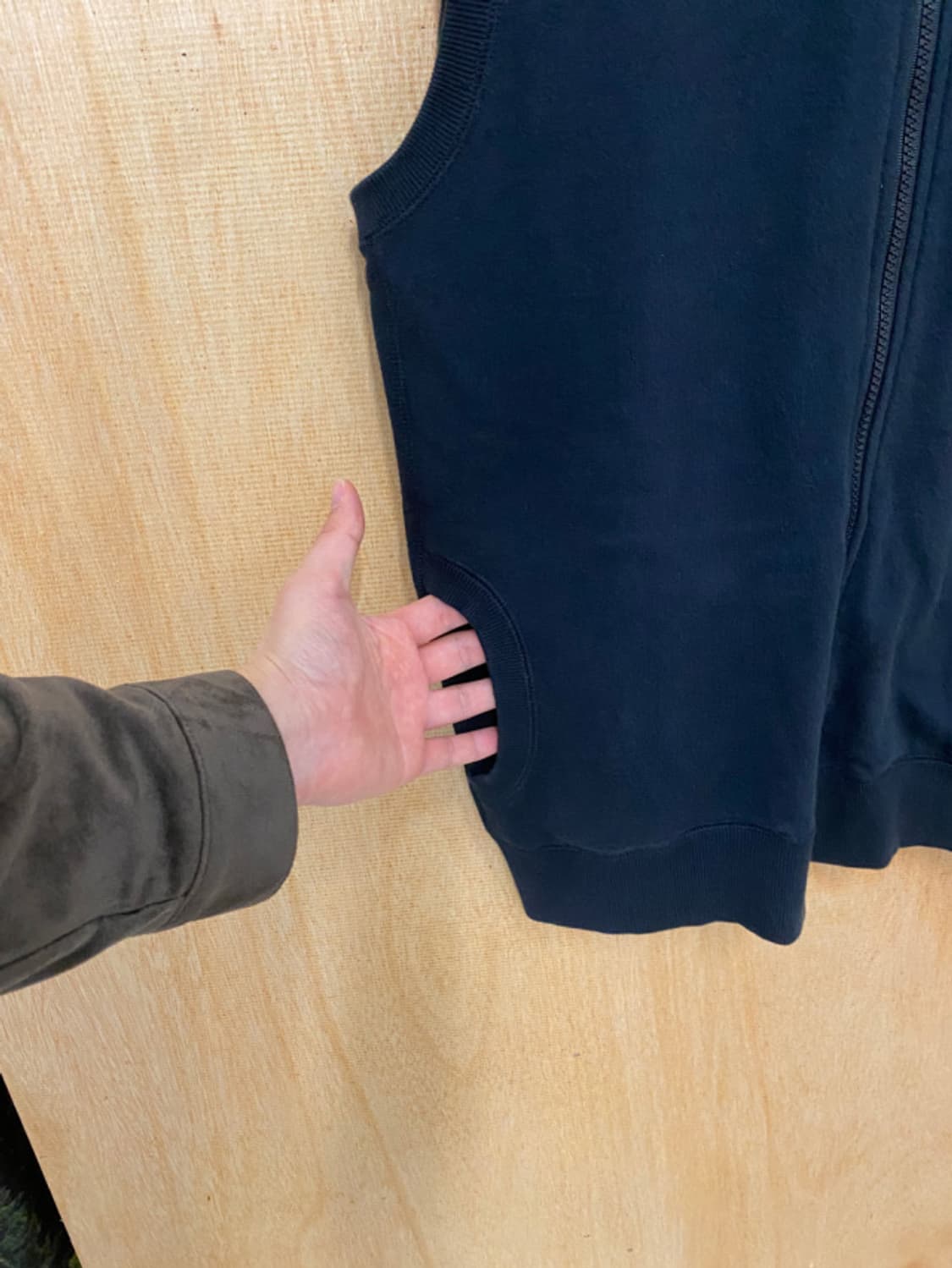 COMME CA WALK hood zip-up vest 후드 집업 베스트 상품이미지8