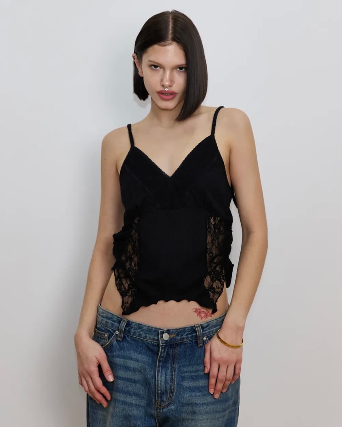 TOOMUCHTAX LACE CAMI TOP 상품이미지3