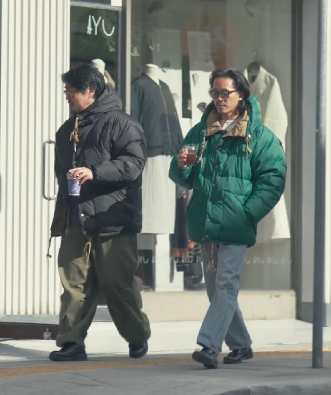 비헤비어 오버핏 시에라 패딩 파카 그린 2사이즈 상품이미지1