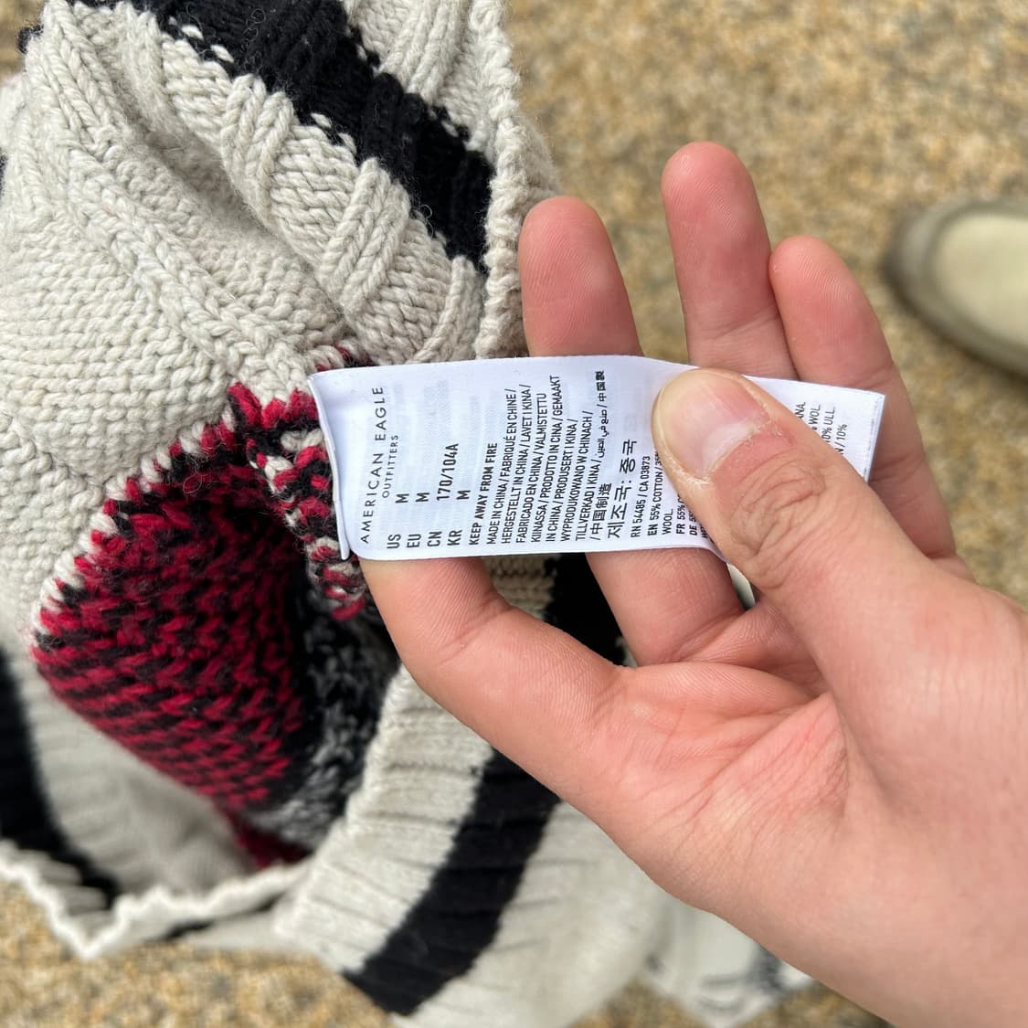 아메리칸 이글 나바호 패턴 니트 집업 상품이미지5